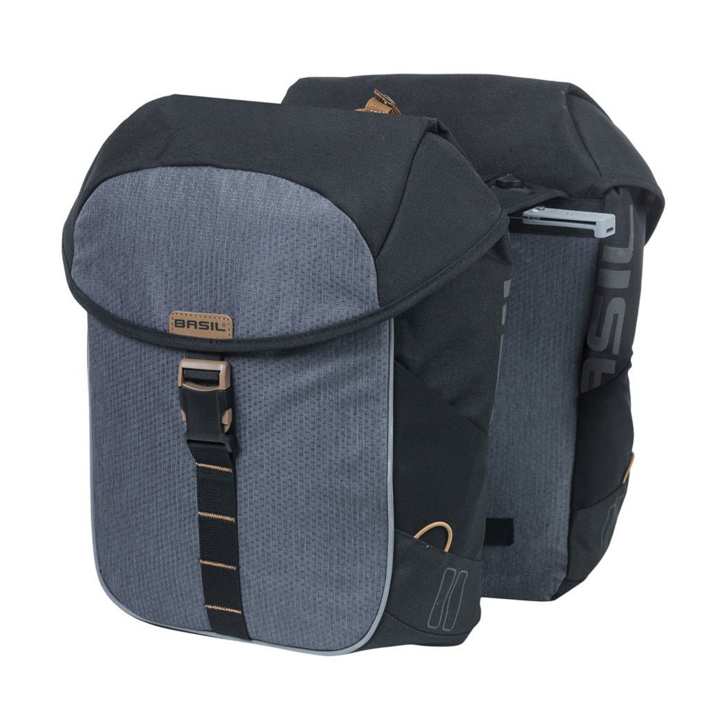 Dubbele-Fietstas-Basil-Miles-MIK-Black-Slate-34-Liter Dubbele-Fietstas-Basil-Miles-MIK-Black-Slate-34-Liter